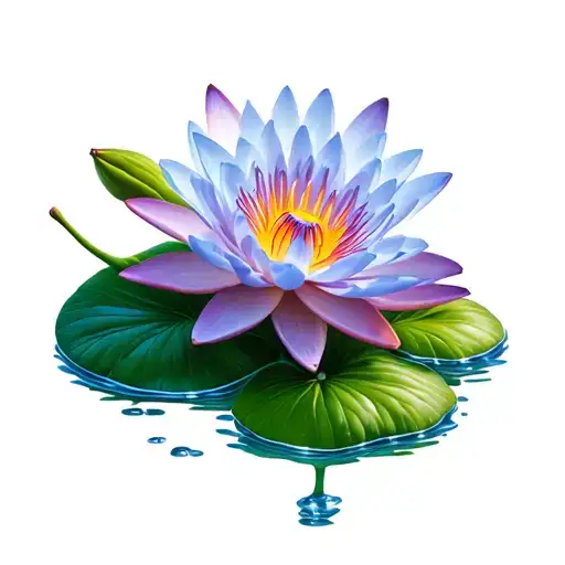 Water Lily And Primrose Flower