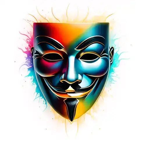 Anonymous Mask With Fade