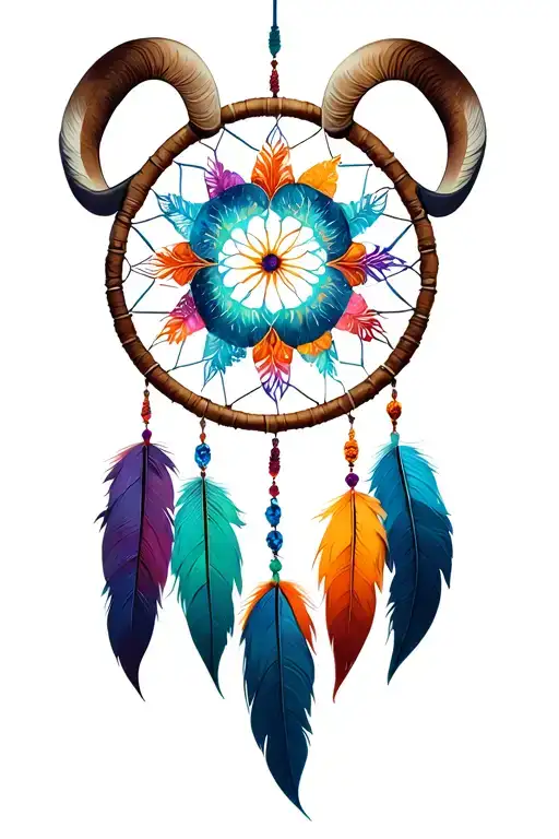 Aries And Leo And Cancer Zodiac Dreamcatcher Mandala