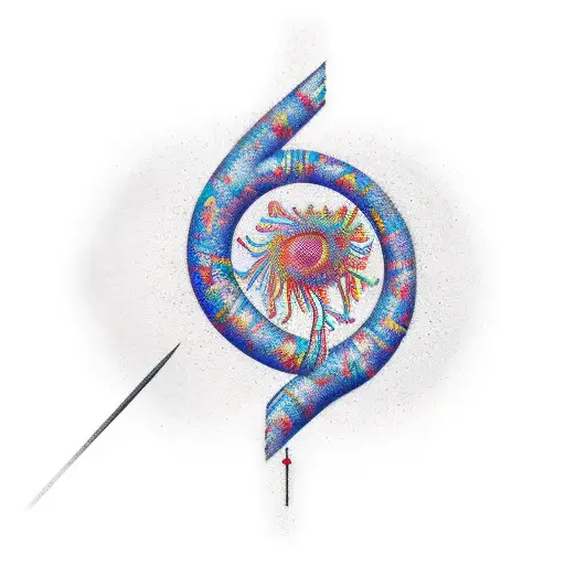 A Heartbeat Line Forming The Word 'Miha'