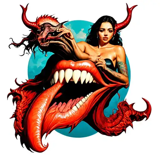 Woman Riding Devils Tongue
