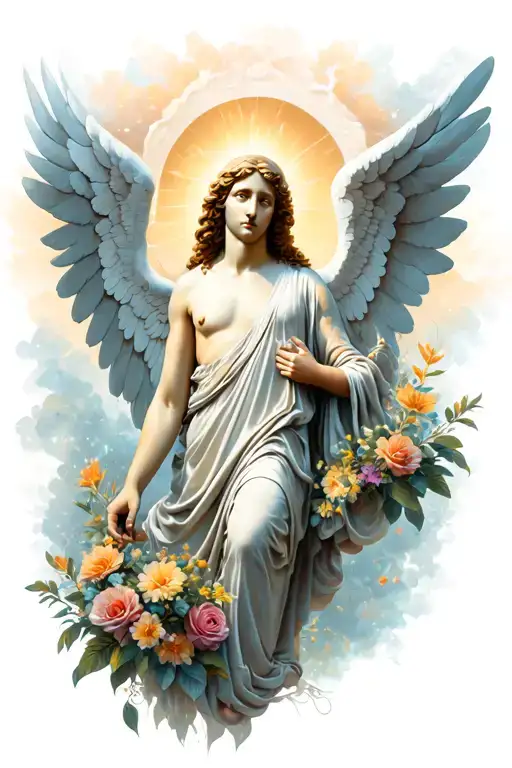 Angelic Memorial For Brother Tattoo idea