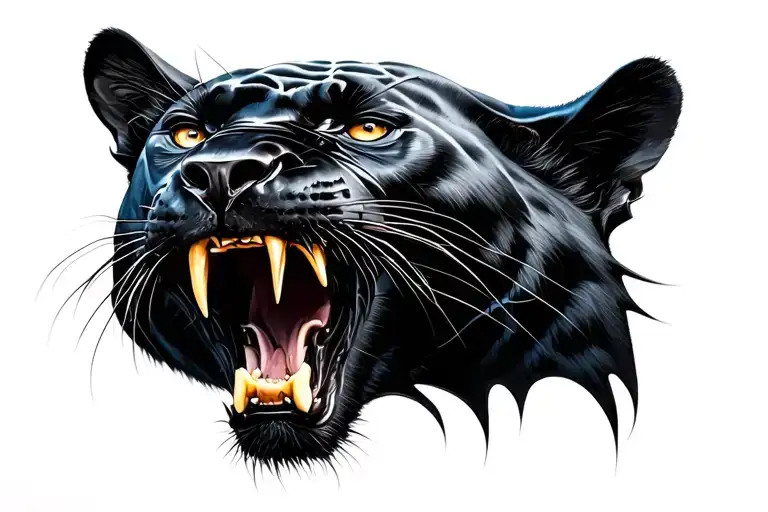 Black Panther Growling