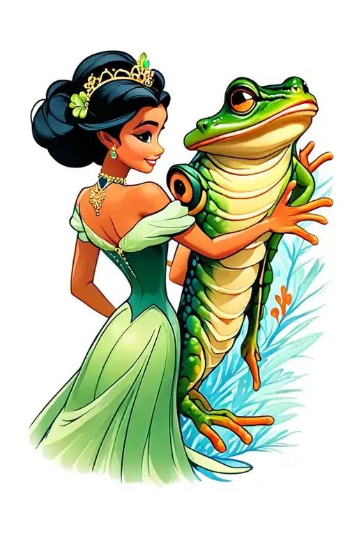 Princess And The Frog With A Princess Tiana Spine