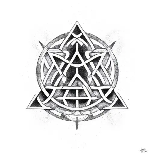 999 Text Inside Yggdrasil With A Valknut