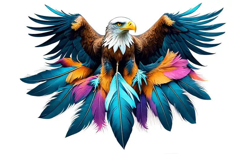 Eagle Feathers Hanging