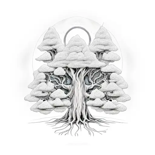 999 Text Inside Yggdrasil Tree