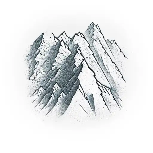 Mountain Chopped With The Edge Of A Hand