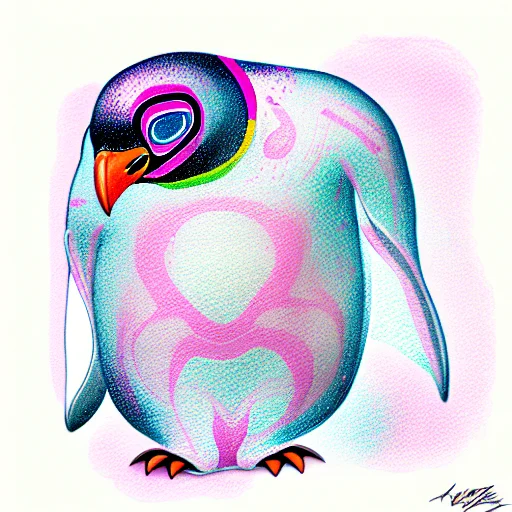 Pink Baby Girl Penguin
