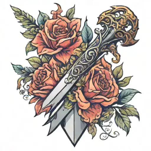 Sword And Flowers