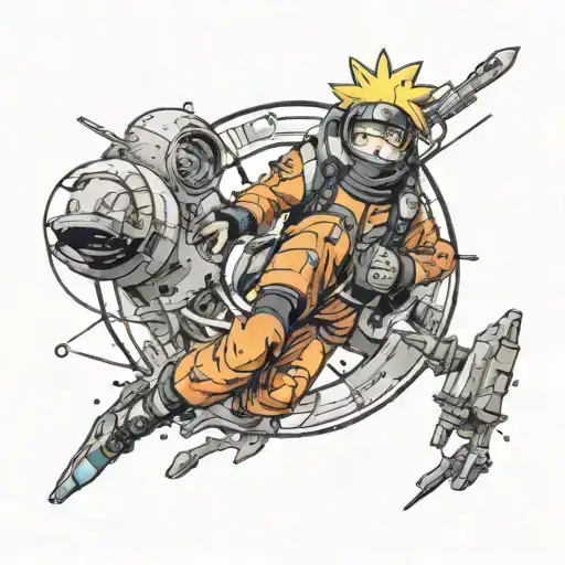 Naruto Inspired Space Exploration With A Grunge Twist