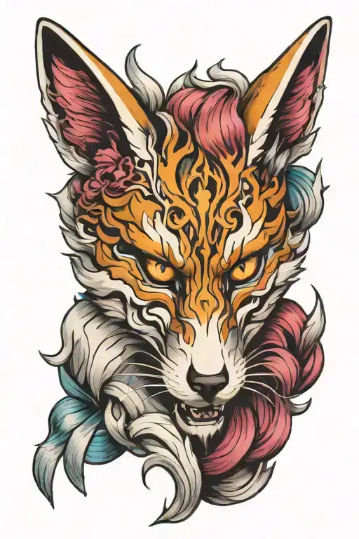 Beautiful Kitsune Mask