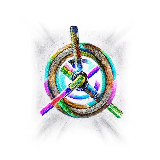 A Barbell Intertwined With A Bible Verse