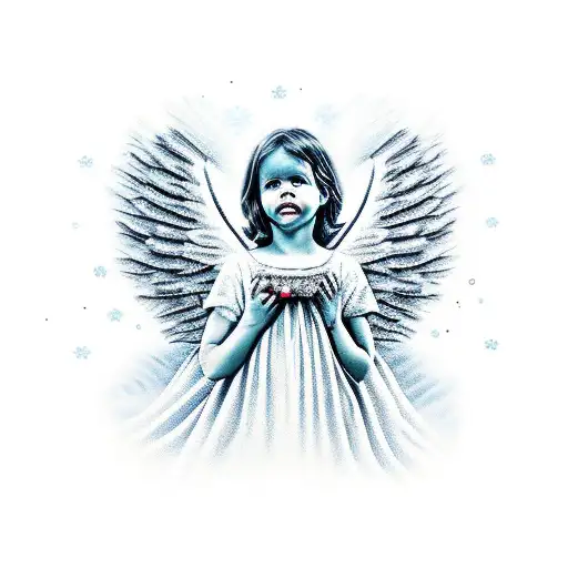 Angel And Christmas And Mother