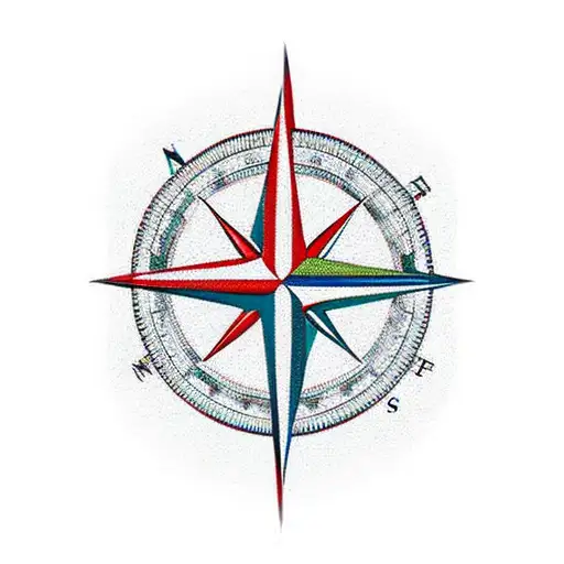 Compass With Hockey And Canada And Ireland And Barley