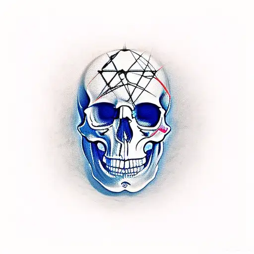 An Hourglass Made From A Skull