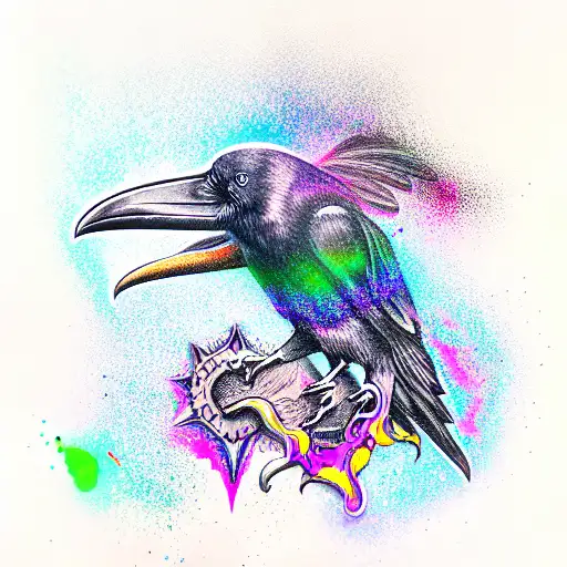 Psychedelic Raven