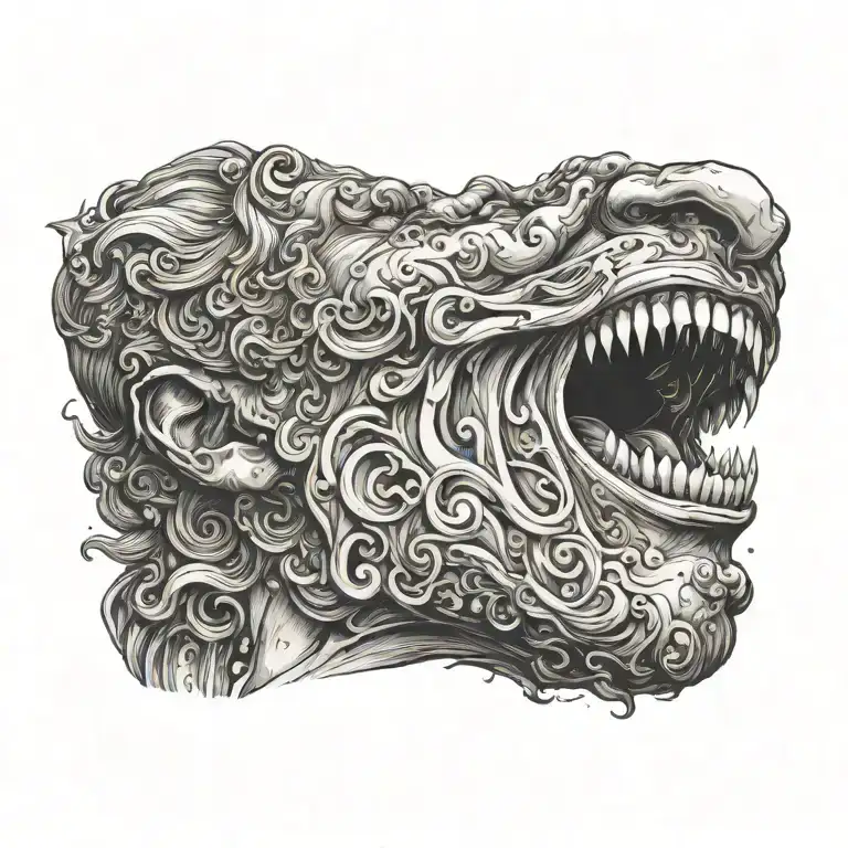 Greek God Blowing Galaxy Out Of Mouth