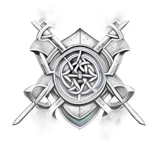 Celtic Warrior Fighting