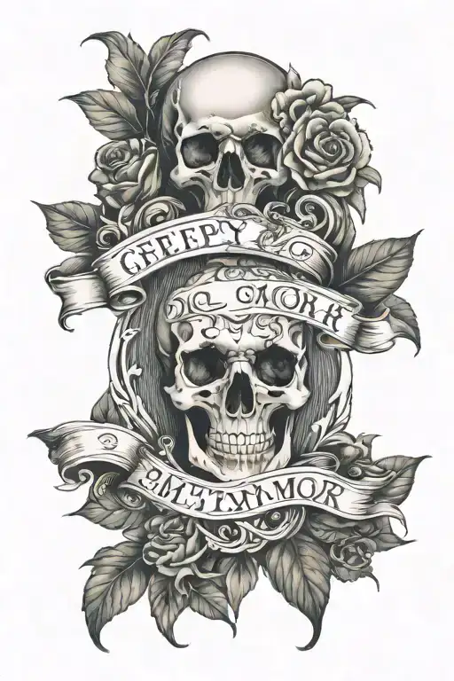 Creepy With The Phrase Memento Mori