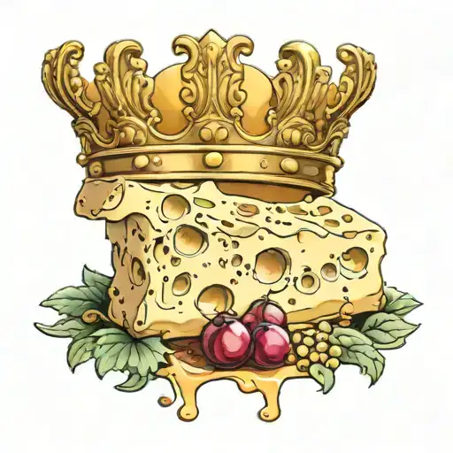 Cheese In D Shape With Crown