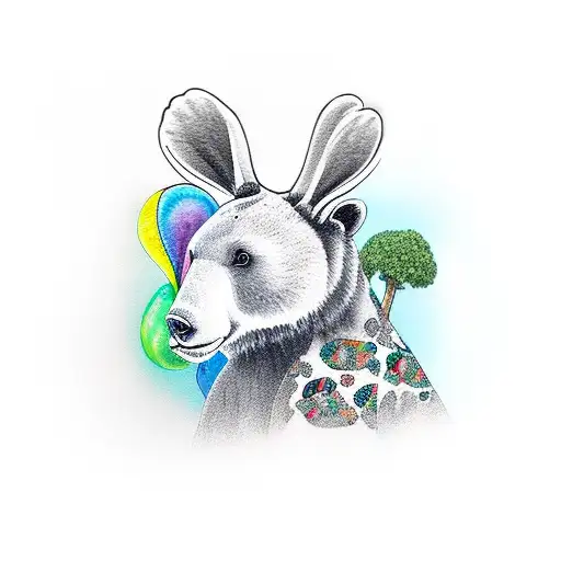 Bear And A Giraffe And A Rabbit