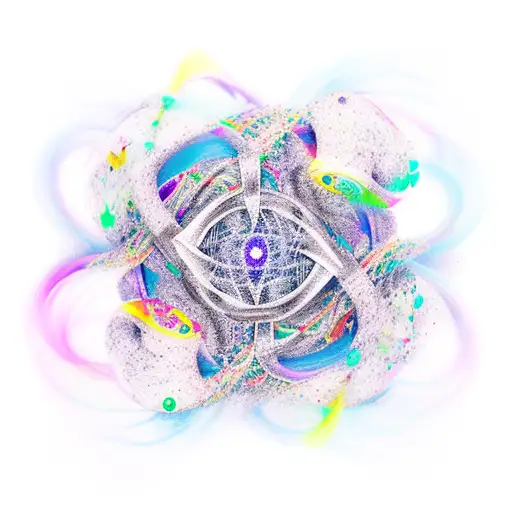 Infinity Symbol Tangled Particles