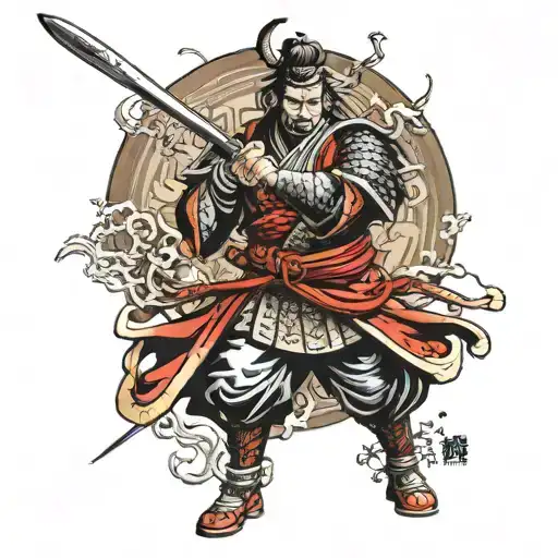 Samurai Brimming With Unmatched Power