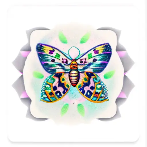 Moth Trash Polka Lilies