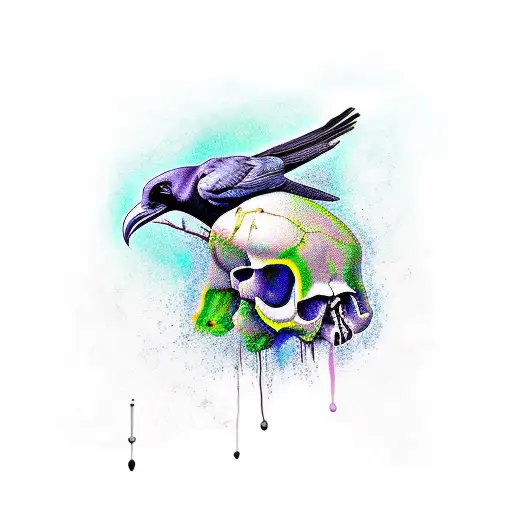 Raven Skull Olive Oil
