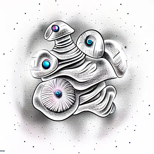 Biomech Mushroom Alien Pomeranian