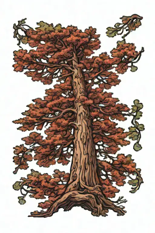 Redwood Forest Looking Up From Ground