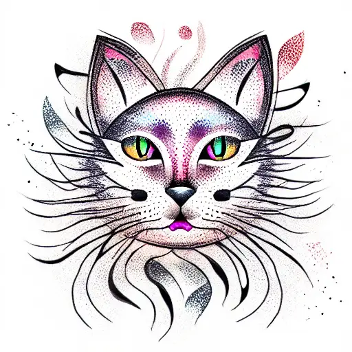 Mystical Boho Black Cat