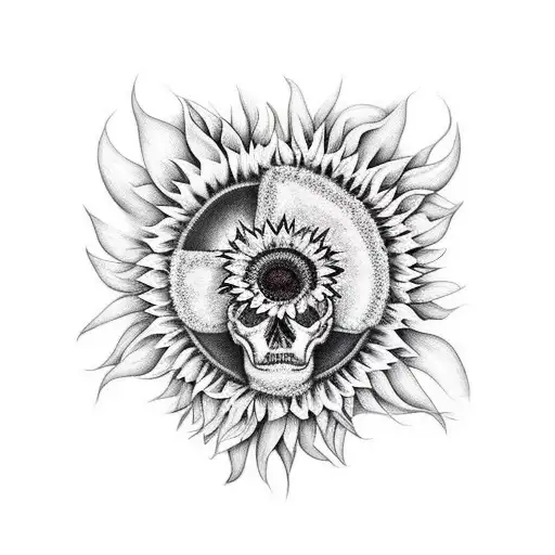 Sunflower Skulls