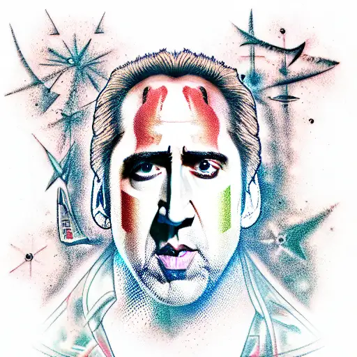 Nic Cage In Space