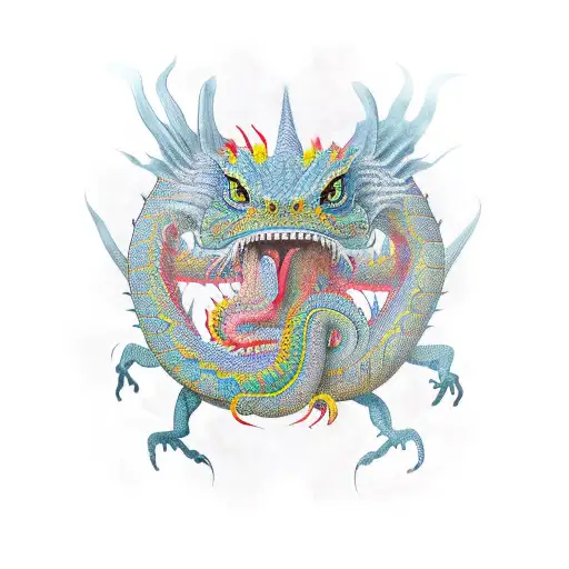 Anglo Saxon Dragon Pattern