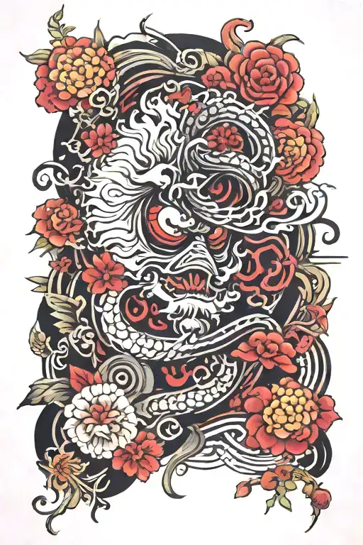 Dark Tattoo Japanese Elements