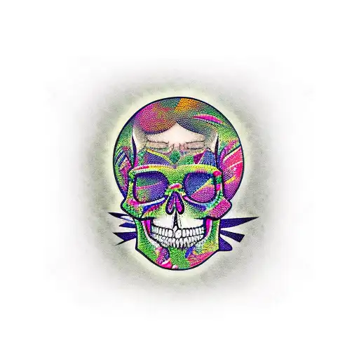 Tattoo Machine With Skull