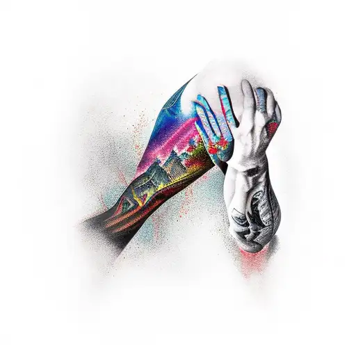 Dark And Sexy Right Arm Sleeve For Men