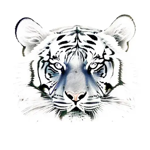 Tiger Coming Out Of Brush