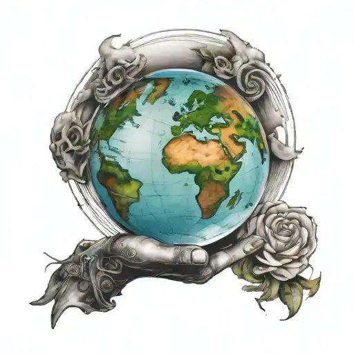 The World Is Yours Globe Held
