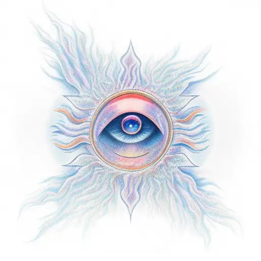 Sun Behind Phoenix Rising