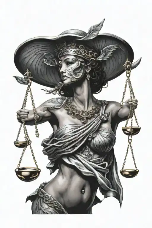 Themis Goddess Of Justice Blindfolded Warrior Women