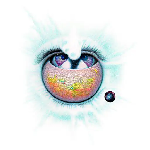 Immaculate Heart With One Large Breast And Eyeball