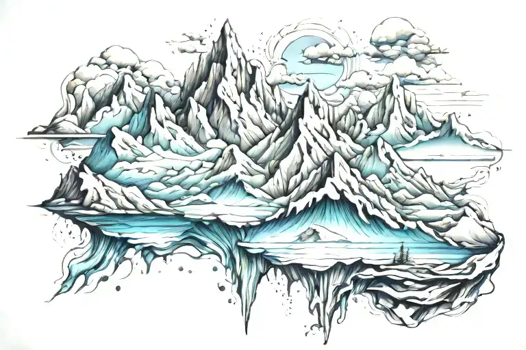 Glacial Mountain Range