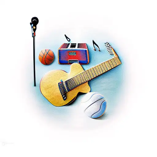 Guitar With Basketball