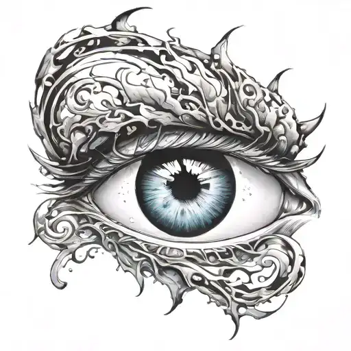 Demons Eyes Exterior Space Surrounded