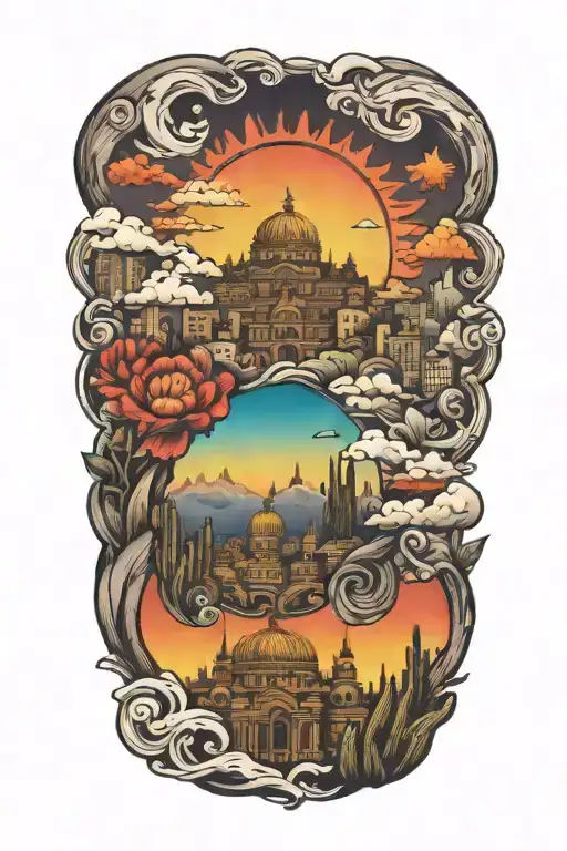 Sunrise In Mexico City