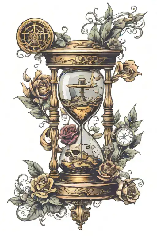 Hourglass Memento Mori Memento Vive