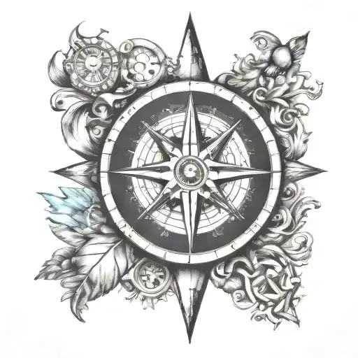 Compass And Heraldry